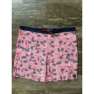 Hurley‎ Phantom Size 44 Classic BT Board Shorts Men's Swim Trunks American Flag